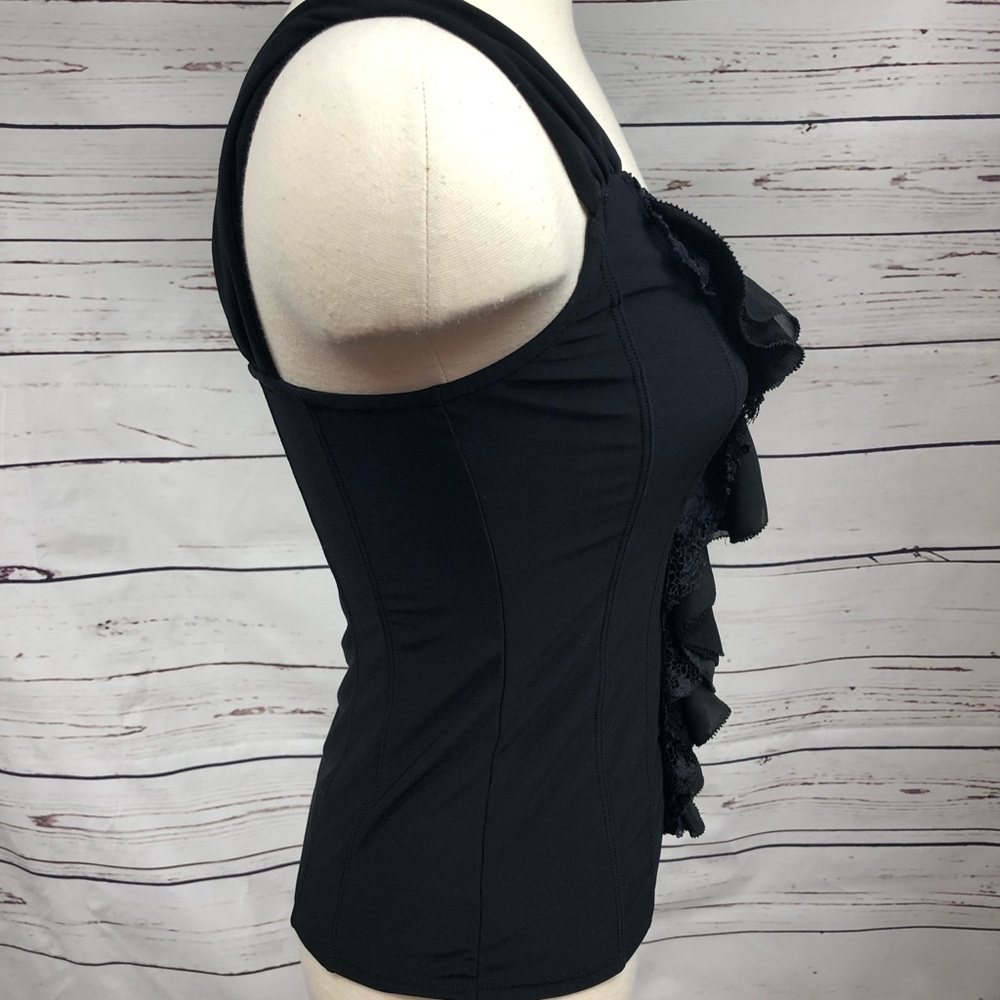 WHBM Black Ruffle Tank‎ - Picture 7 of 8